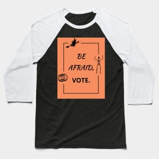 Halloween Pumpkin - Witch on Broom - Skeleton - Vote 2020 Baseball T-Shirt